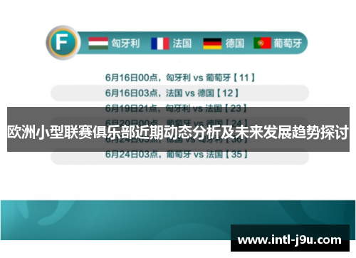 欧洲小型联赛俱乐部近期动态分析及未来发展趋势探讨
